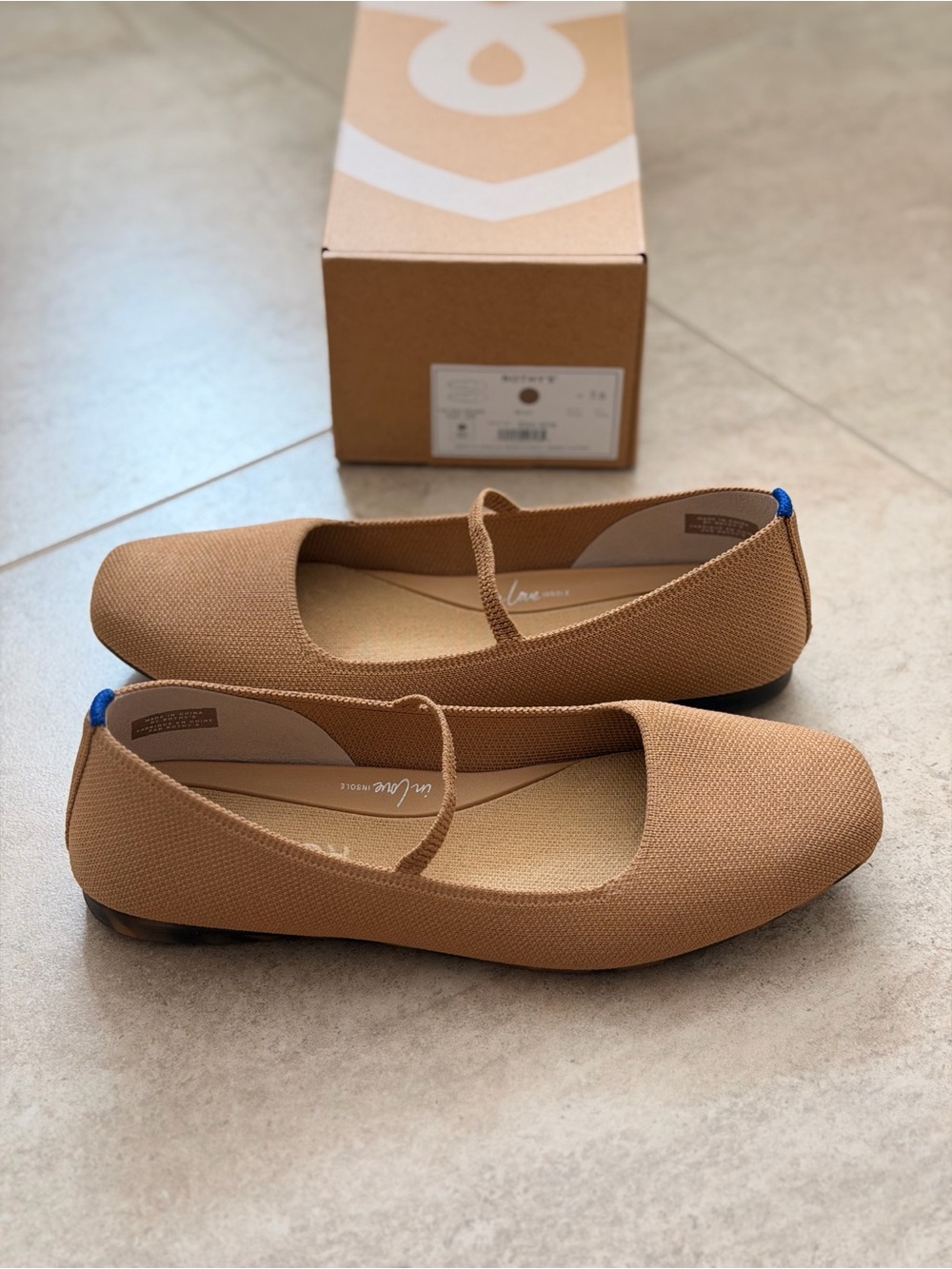 Rothy's The Max Square Mary Jane Flats Wren Size 7.5 - Picture 2 of 12